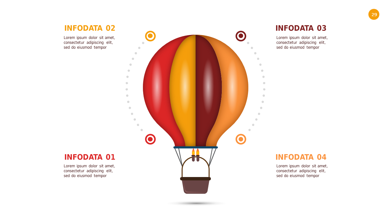 Hot Air Balloon Infographic PowerPoint Template (...