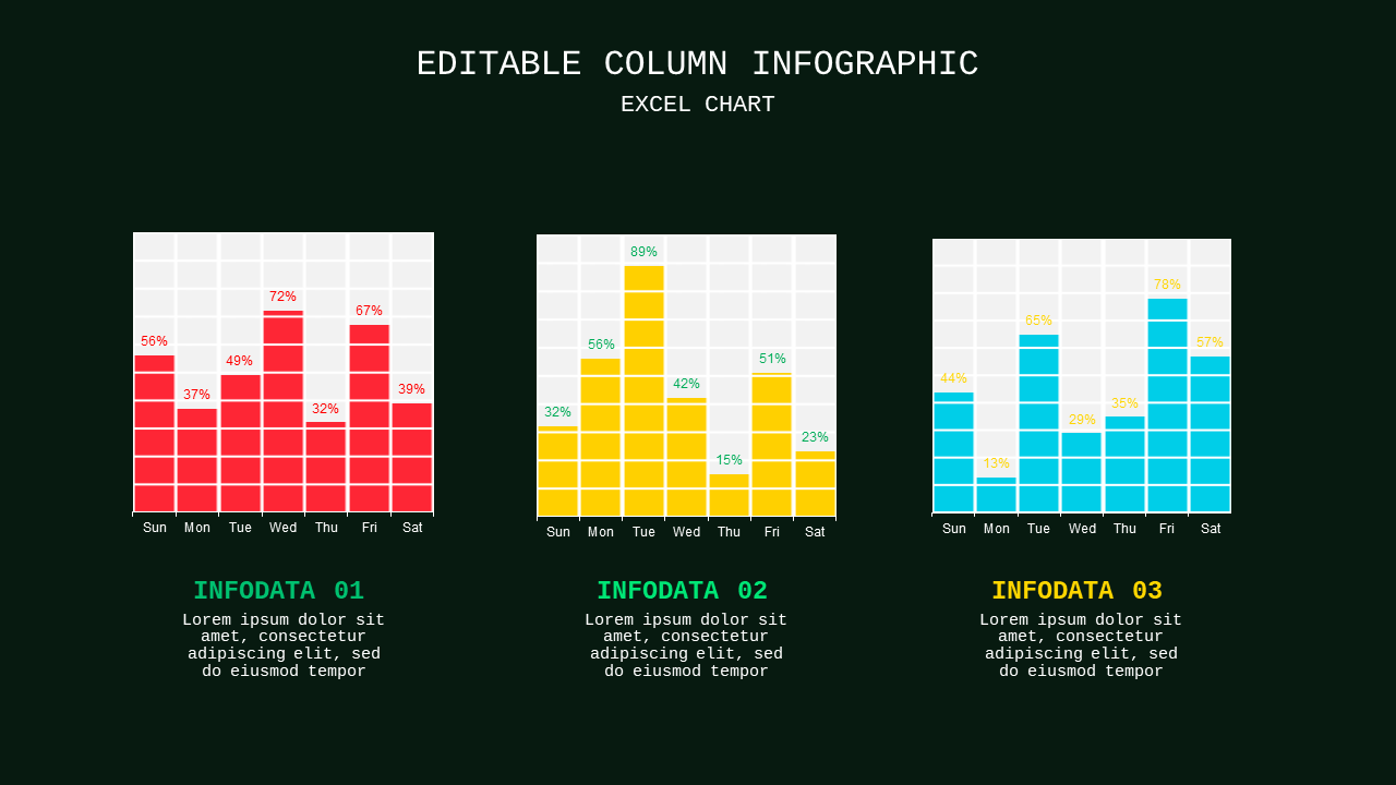 Editable Column Infographic PowerPoint Template D...