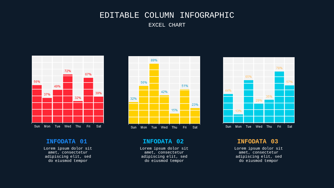 Editable Column Infographic Presentation