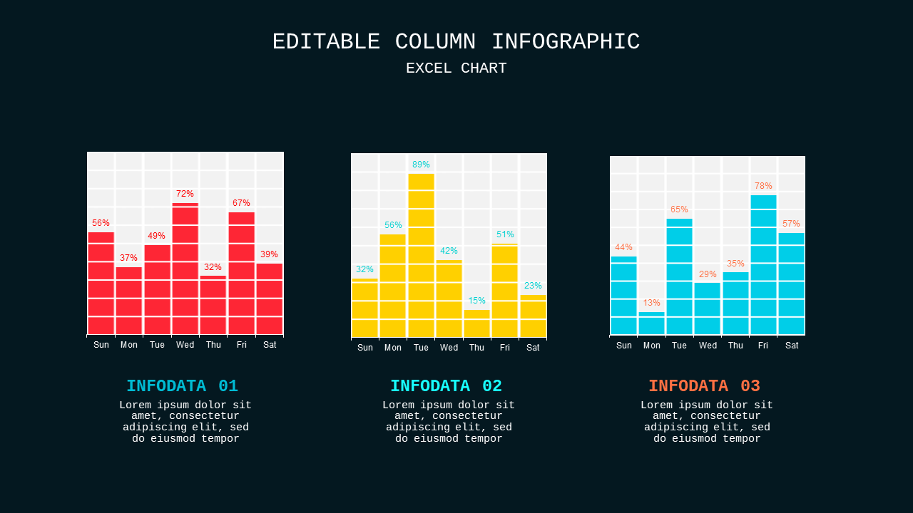 Editable Column Infographic PowerPoint Template D...