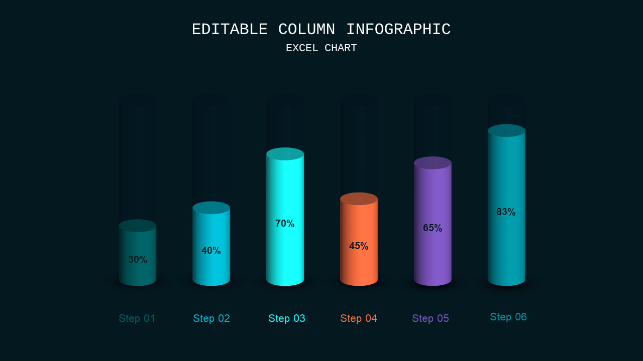 Editable Column Infographic Presentation