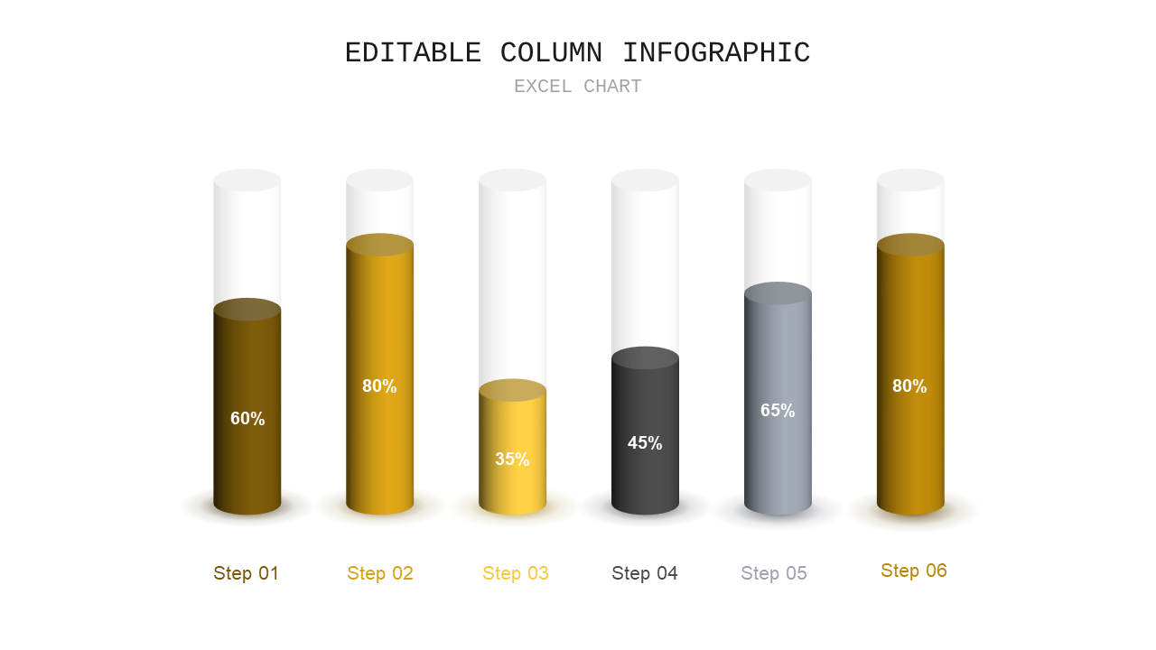 Editable Column Infographic Presentation