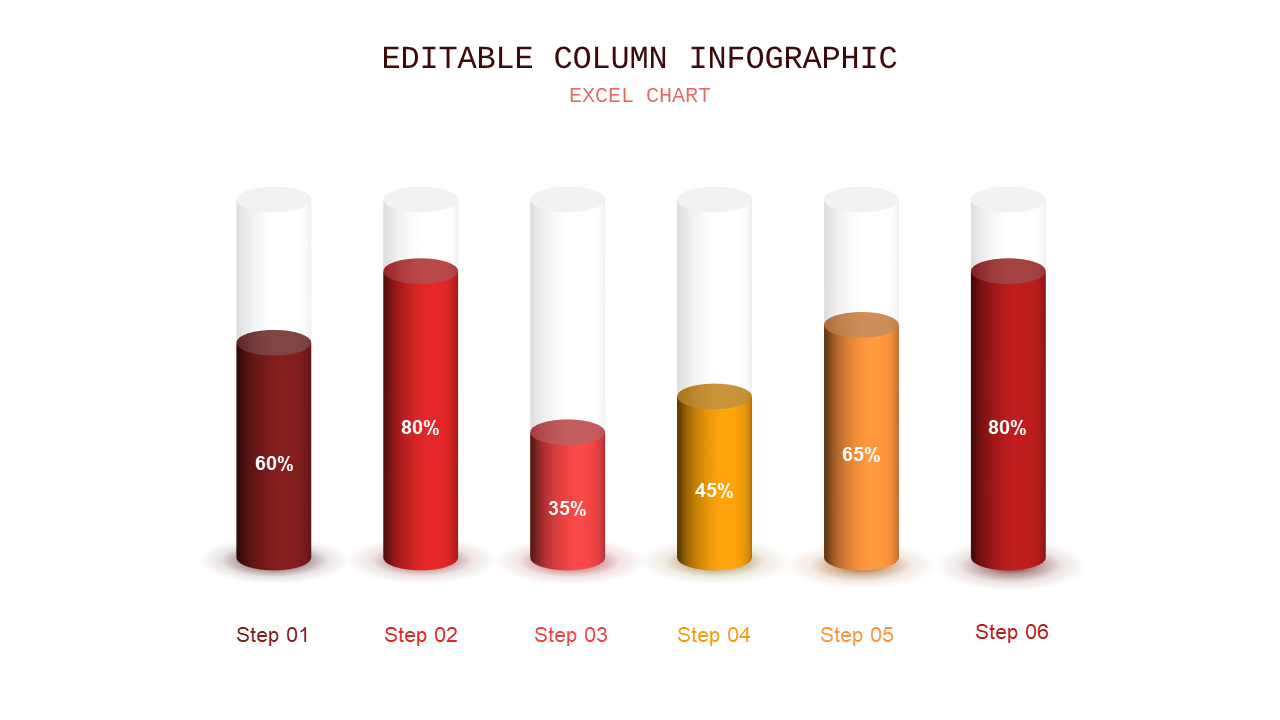 Editable Column Infographic PowerPoint Template (...
