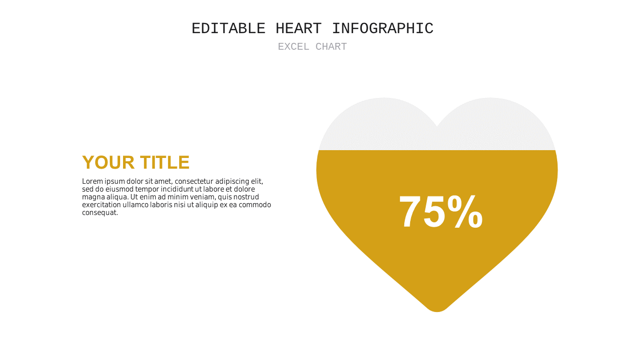 Infographic Flow Chart PowerPoint Template (Charcoal Gold)