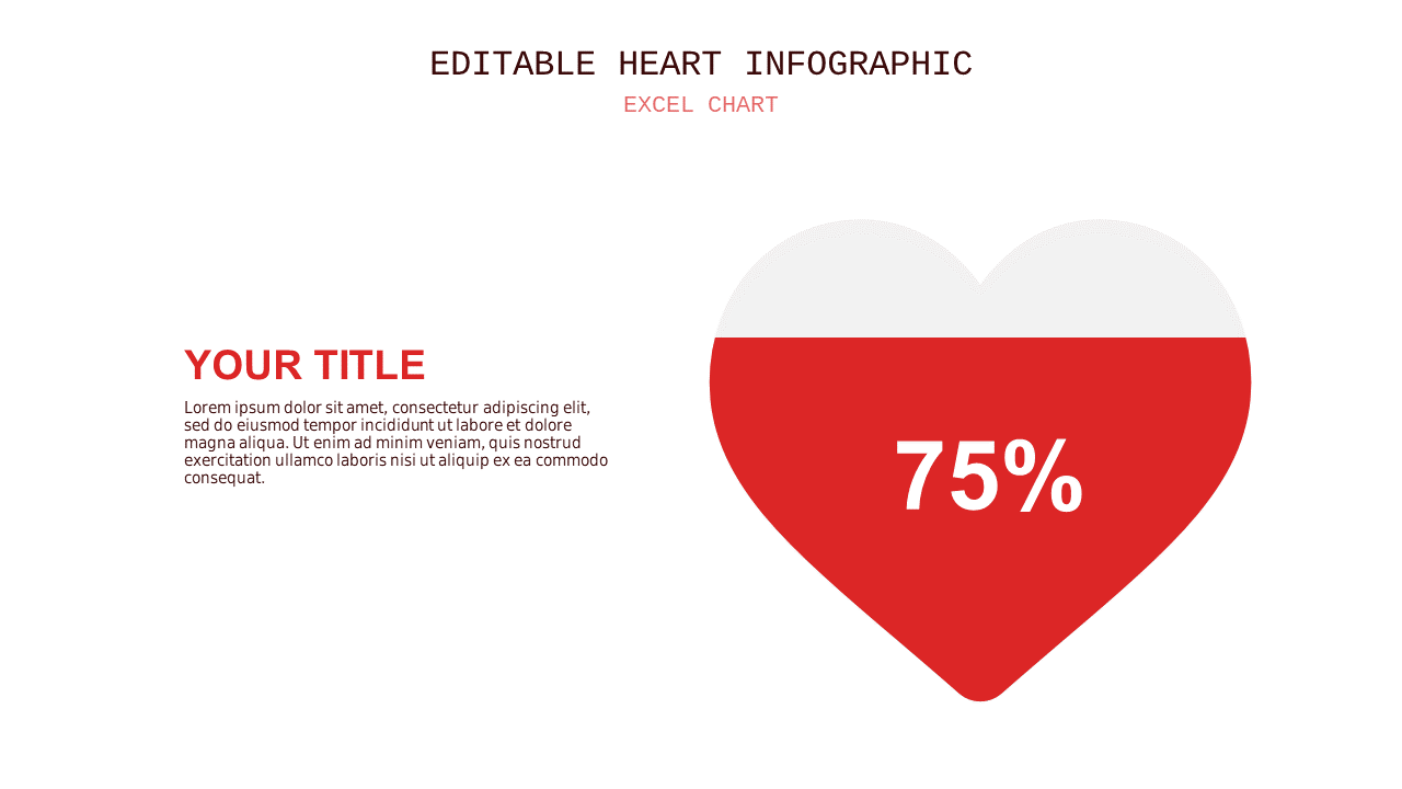 Infographic Flow Chart PowerPoint Template (Crimson Bold)