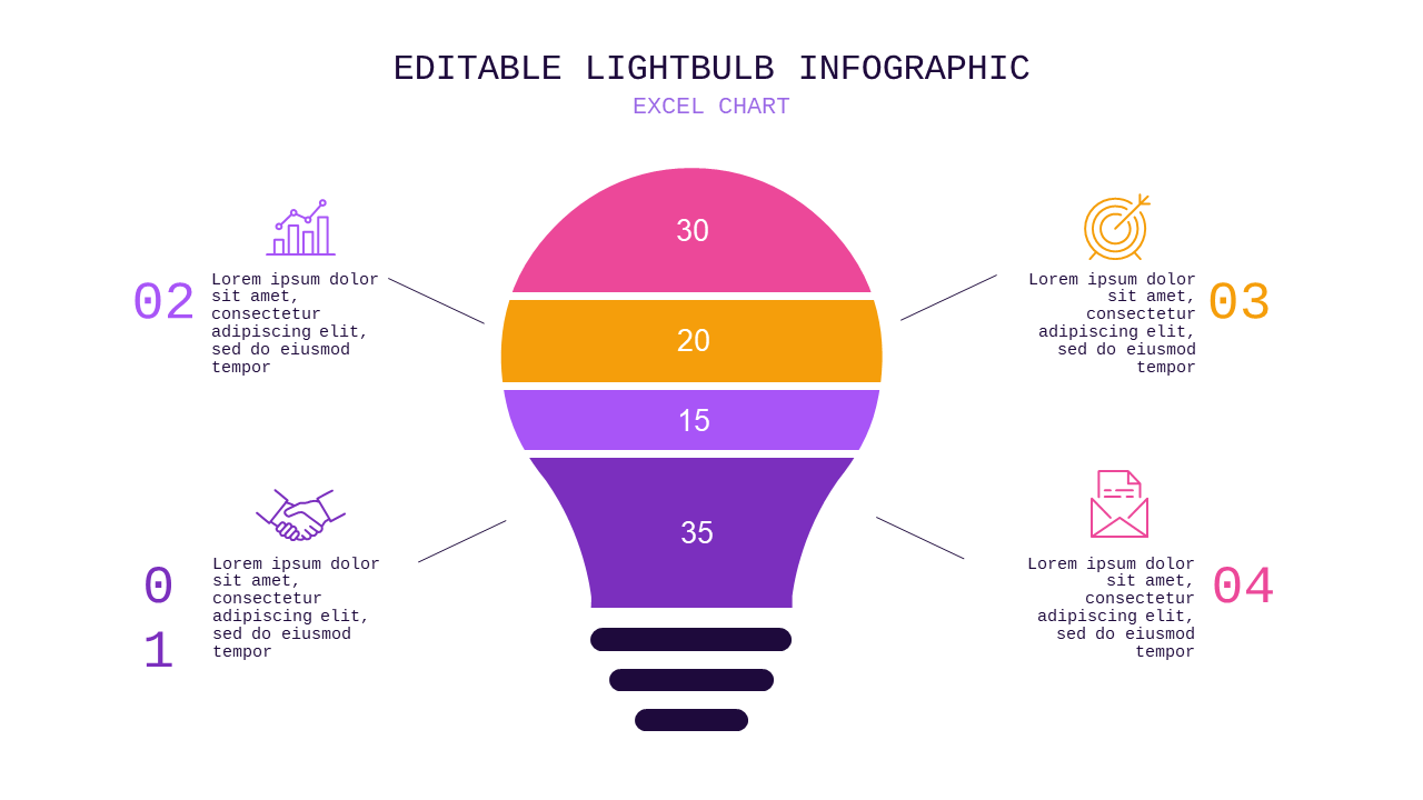 Infographic Flow Chart PowerPoint Template (Royal...