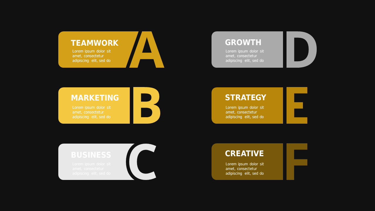 Hexagonal and Pyramid Business Framework