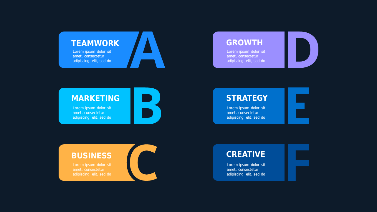 Hexagonal and Pyramid Business Framework