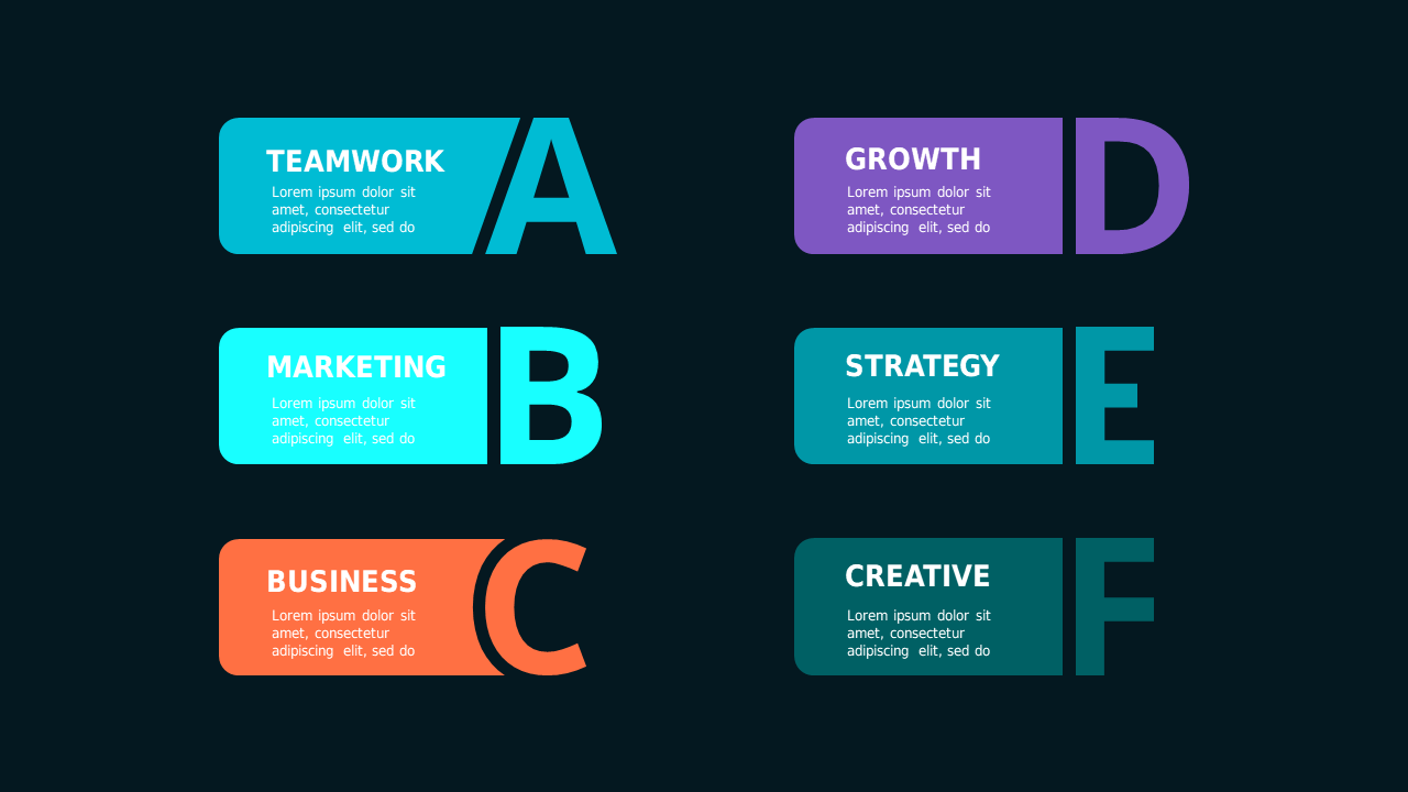 Hexagonal and Pyramid Business Framework