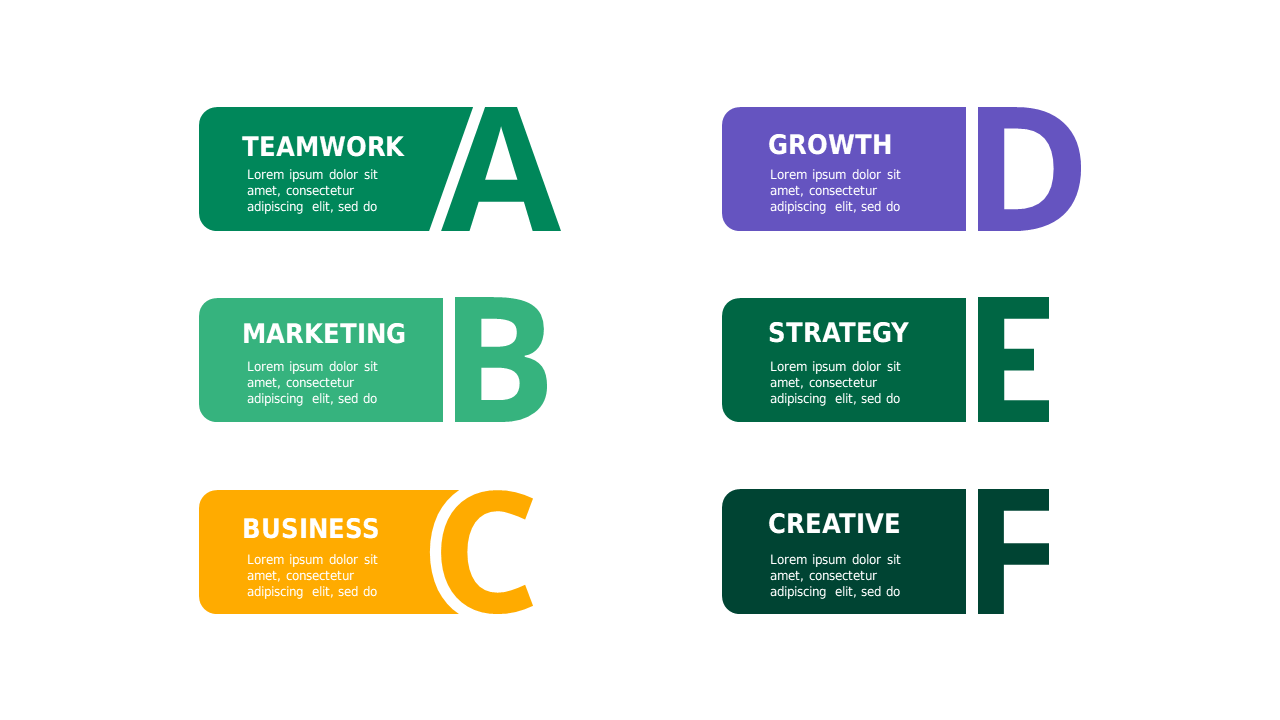 Hexagonal and Pyramid Business Framework