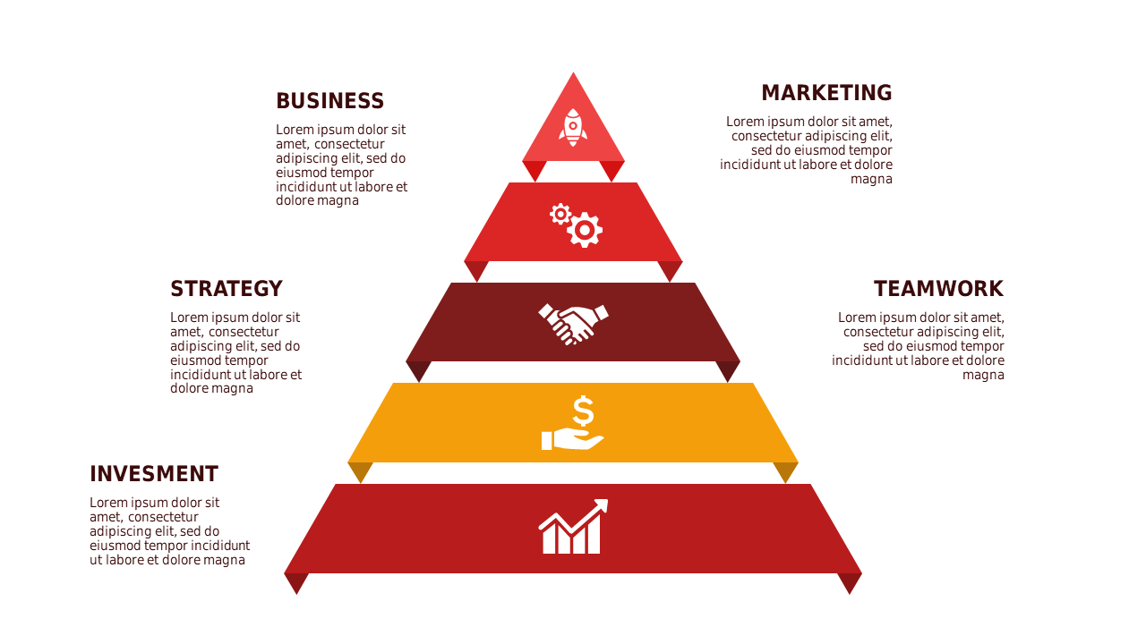 Hexagonal and Pyramid Business Framework