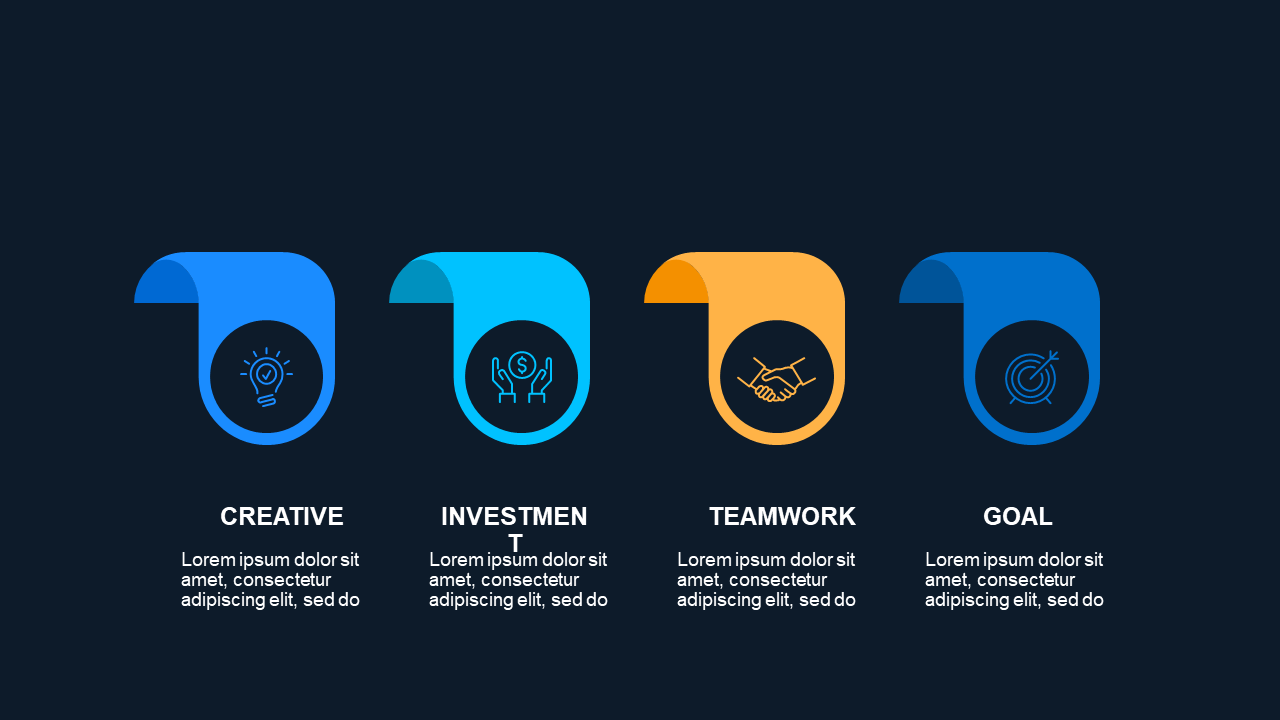 Icon-Based Concept Overview PowerPoint Template D...
