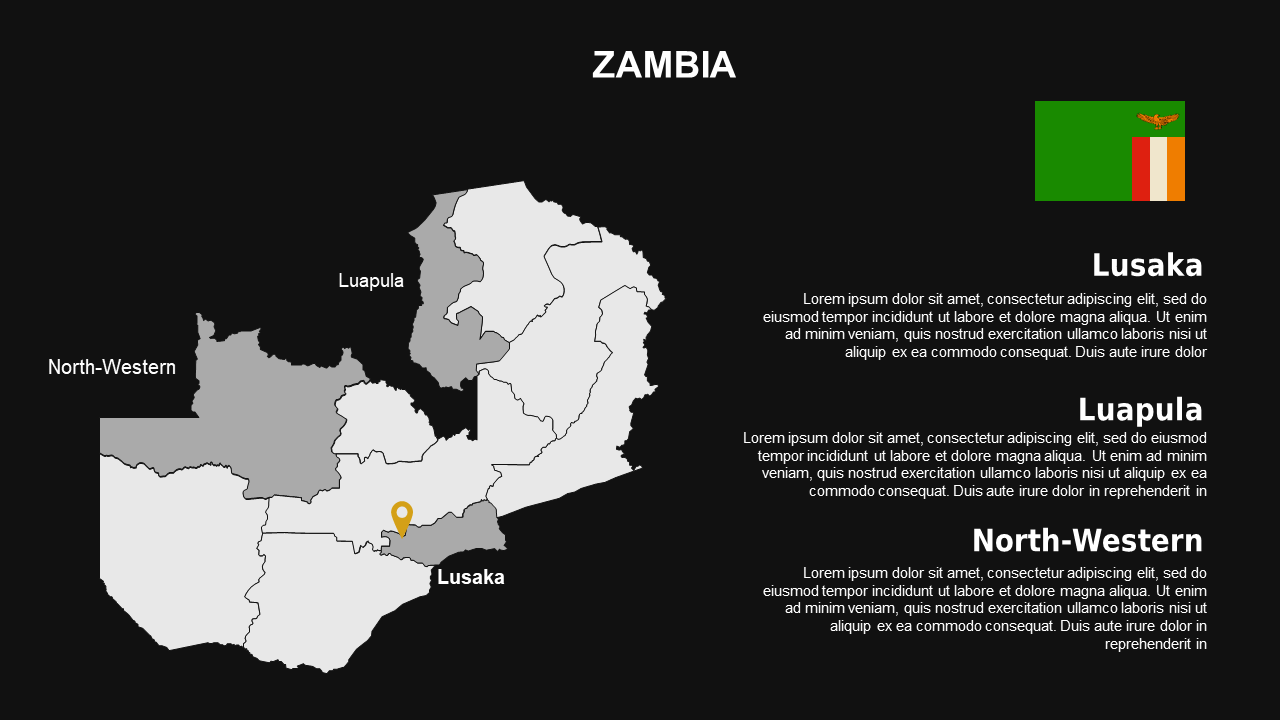Mali Map and Regions Overview PowerPoint Template...