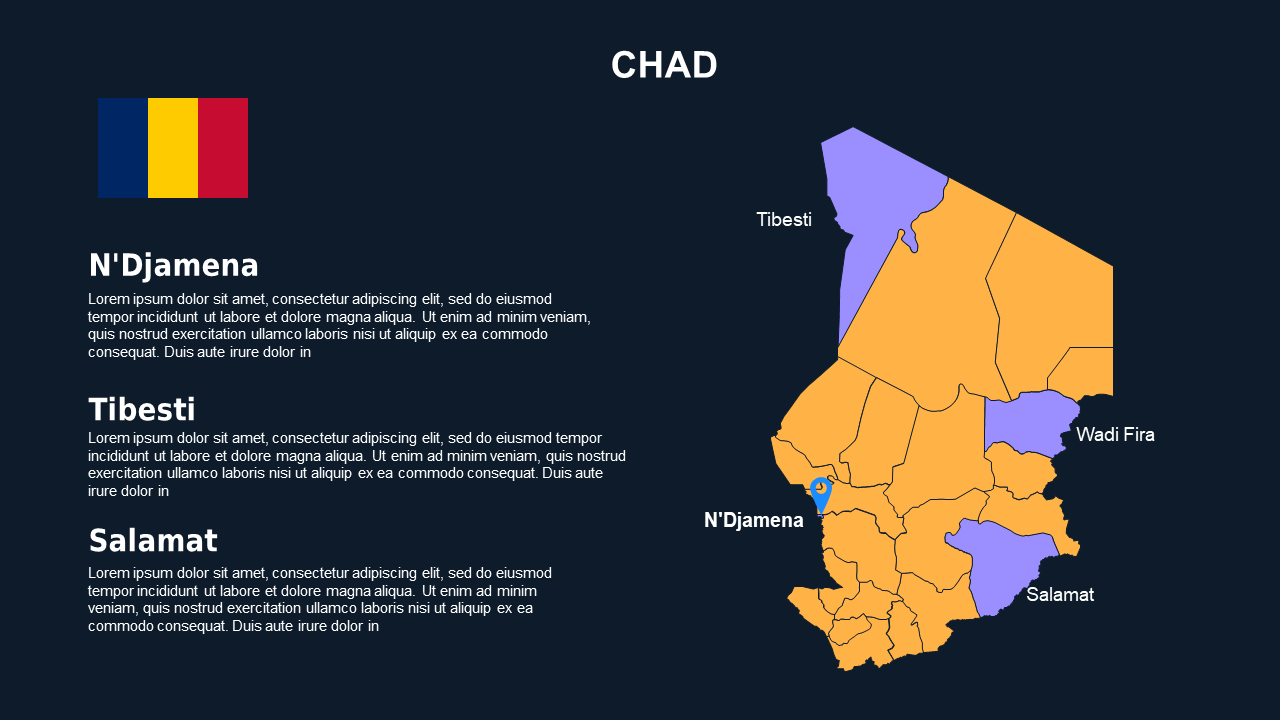 Mali Map and Regions Overview PowerPoint Template...