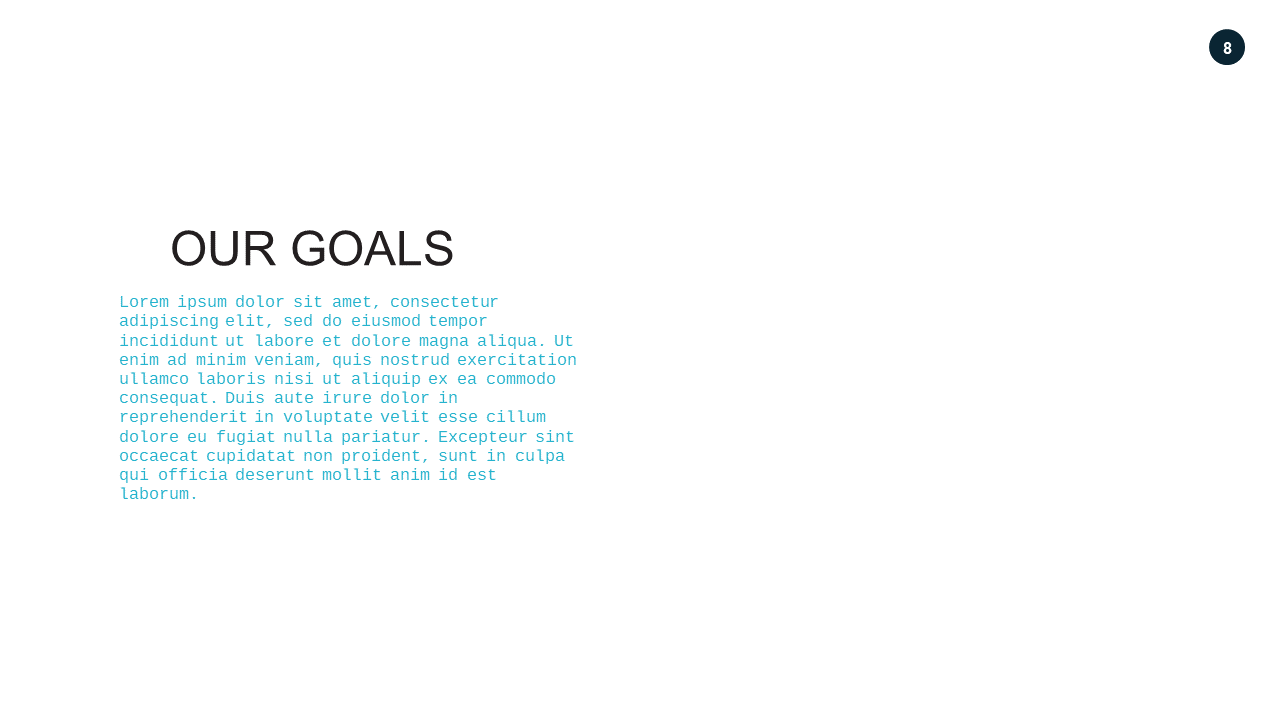 Goals Overview PowerPoint Template (Teal Modern)