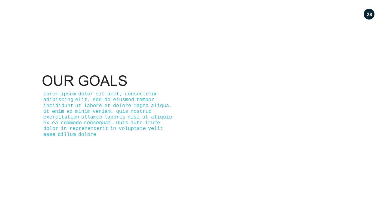 Goals Overview PowerPoint Template (Teal Modern)