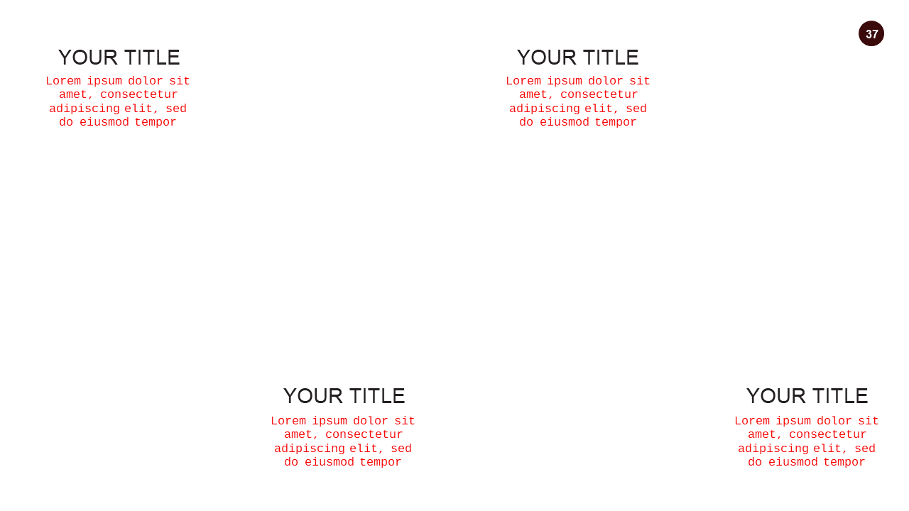 Break Section PowerPoint Template Dark (Crimson B...