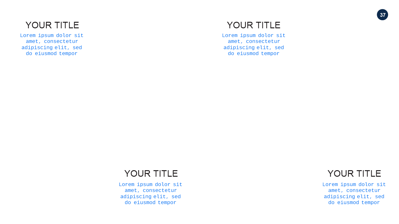 Break Section PowerPoint Template (Ocean Blue)