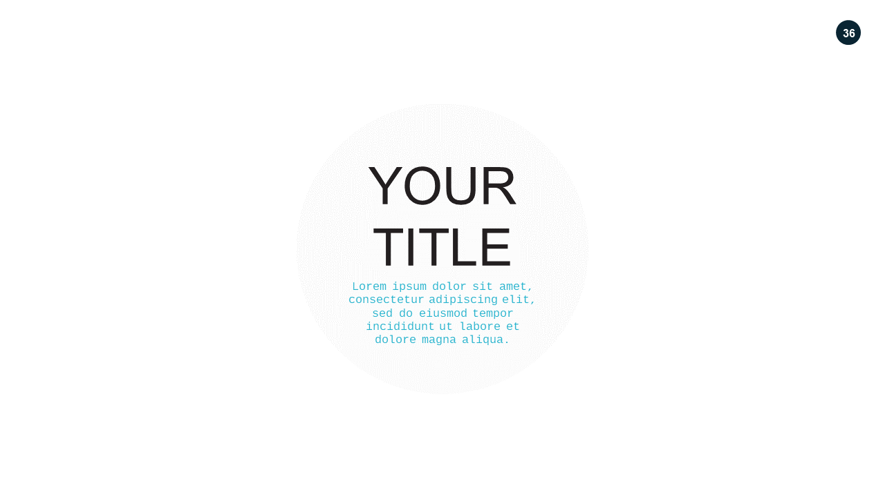 Break Section PowerPoint Template (Teal Modern)