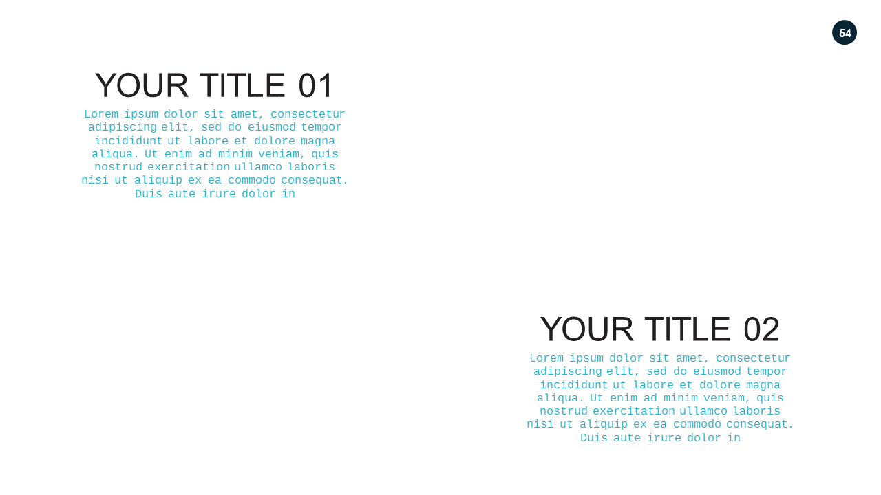 Two-Column Text Layout PowerPoint Template Dark (...