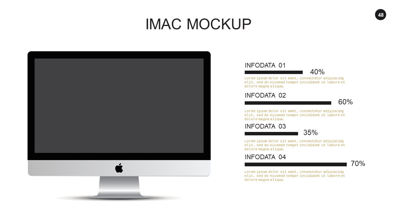 Two-Column Text Layout PowerPoint Template (Charcoal Gold)