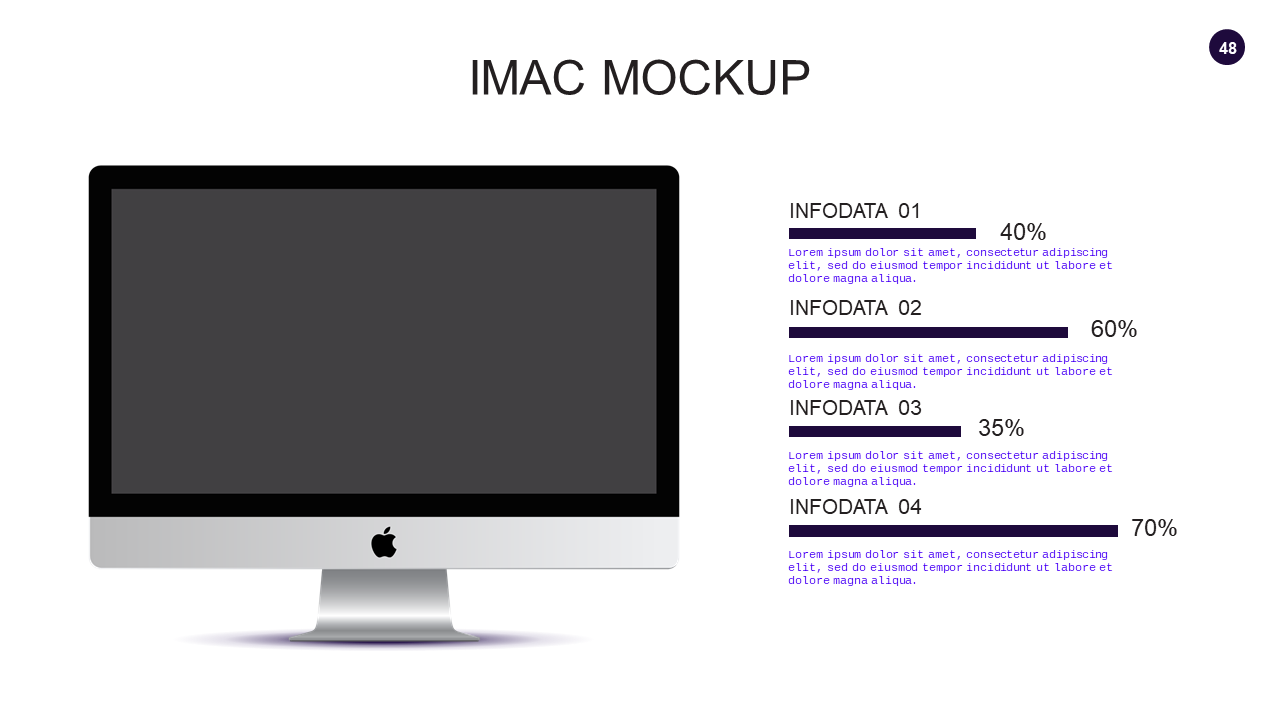 Two-Column Text Layout PowerPoint Template (Royal Purple)