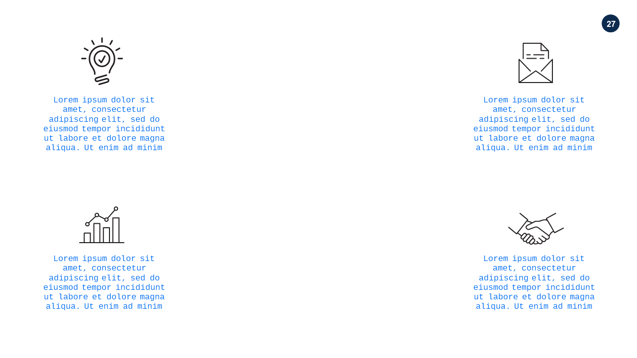 Minimalist Title and Text PowerPoint Template Dar...