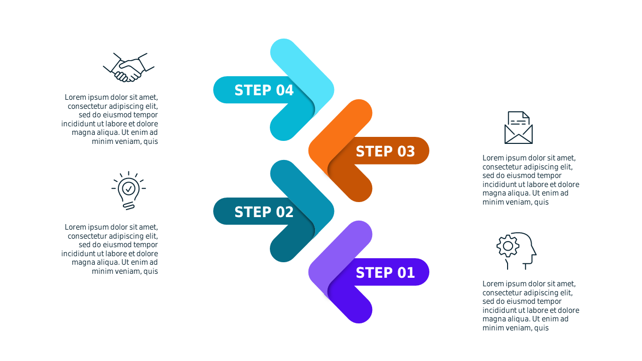 Dynamic Step-by-Step Process Flow – Teal Modern