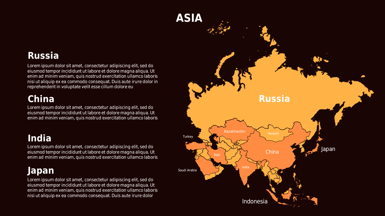 Geographic Analysis of Asian Regions – Crimson Bold