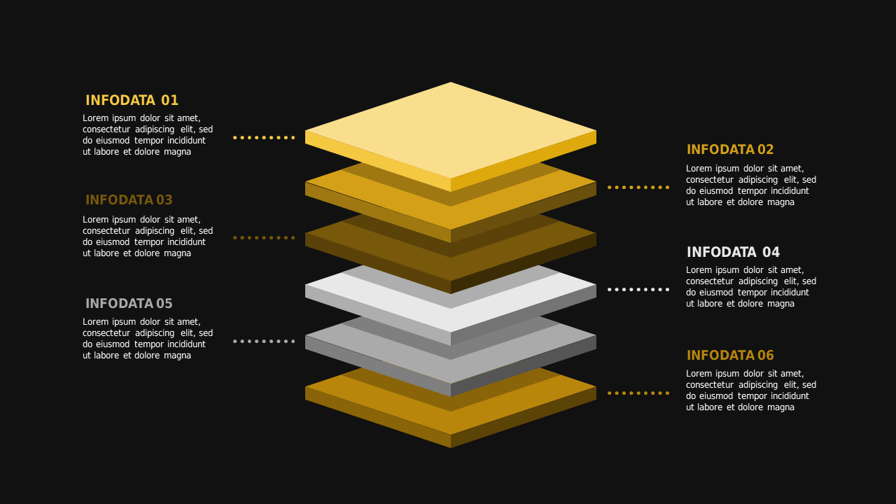 Interactive Infographic Layered Presentation - Dark - Charcoal Gold