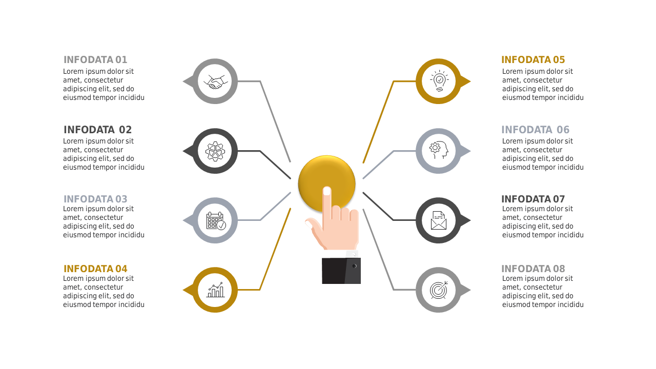 Interactive Circular Infographic Layout