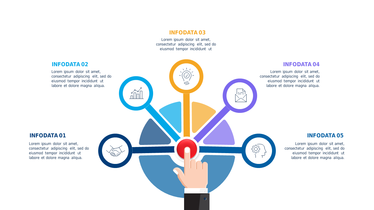 Interactive Circular Infographic Layout
