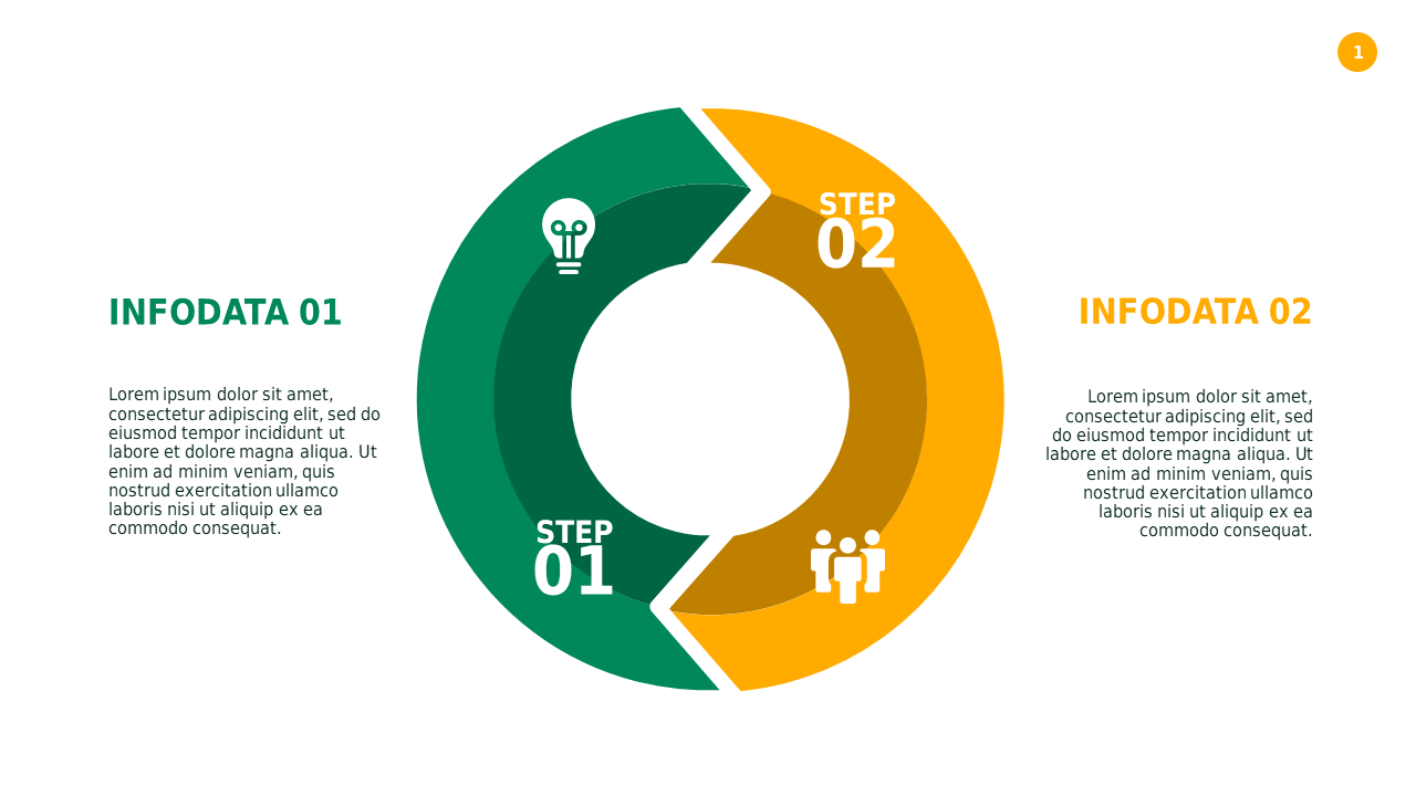 Circular Process Infographic Presentation – Light – Corporate Green
