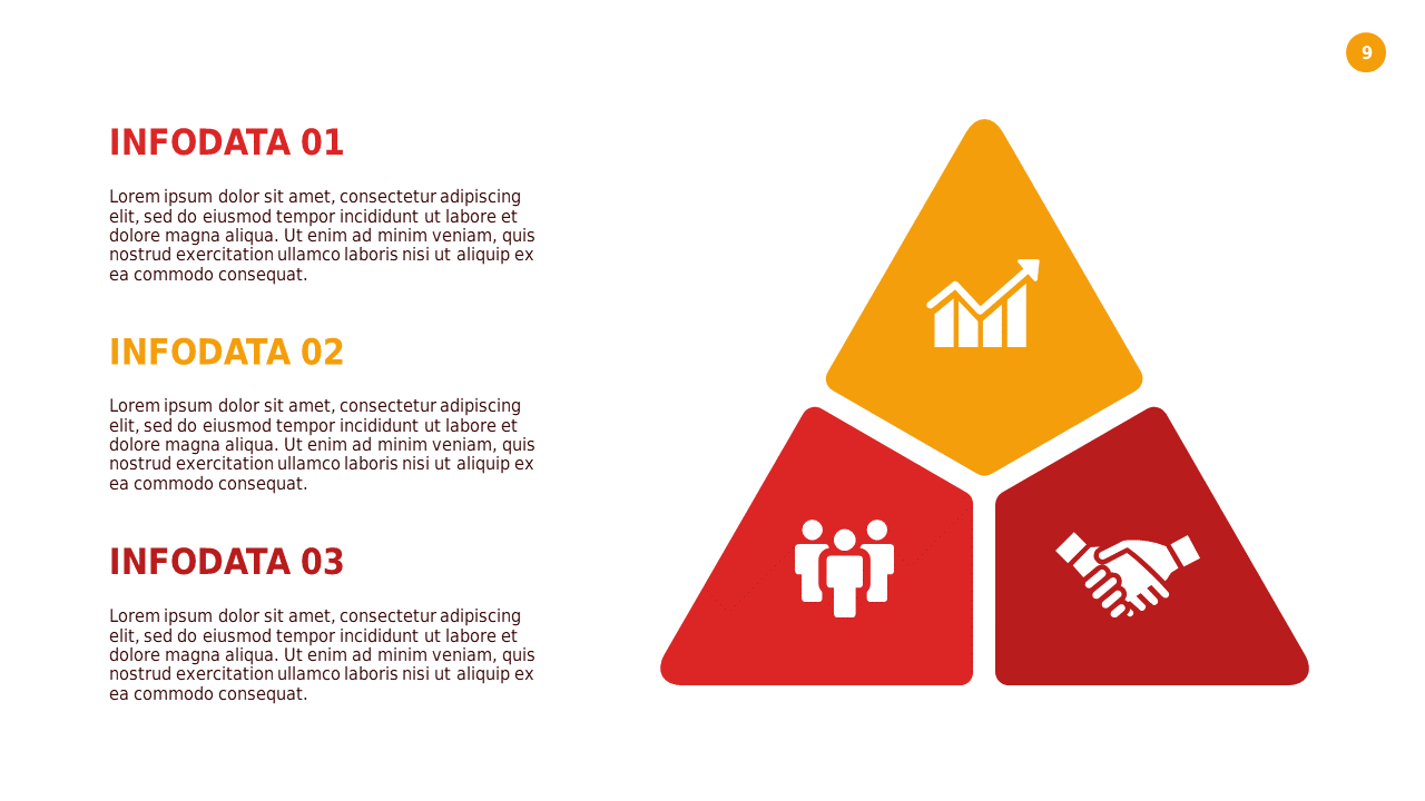 Triangular Data Infographic PowerPoint Template (...