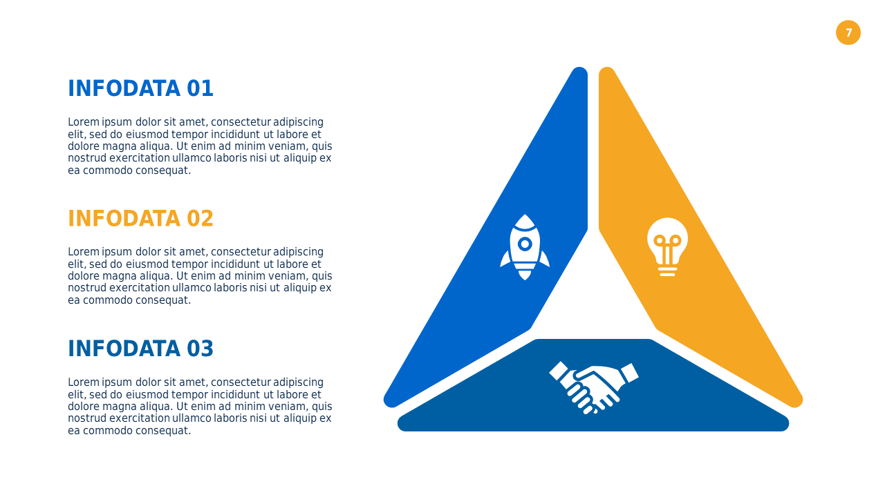 Triangular Data Infographic PowerPoint Template (...
