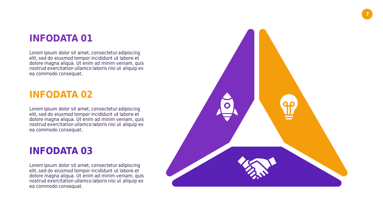 Triangular Data Infographic PowerPoint Template (...
