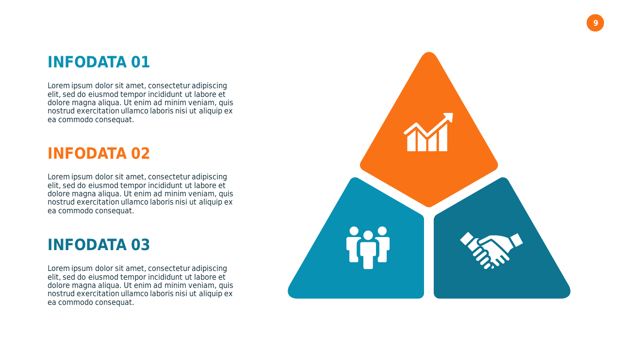 Triangular Data Infographic PowerPoint Template (...
