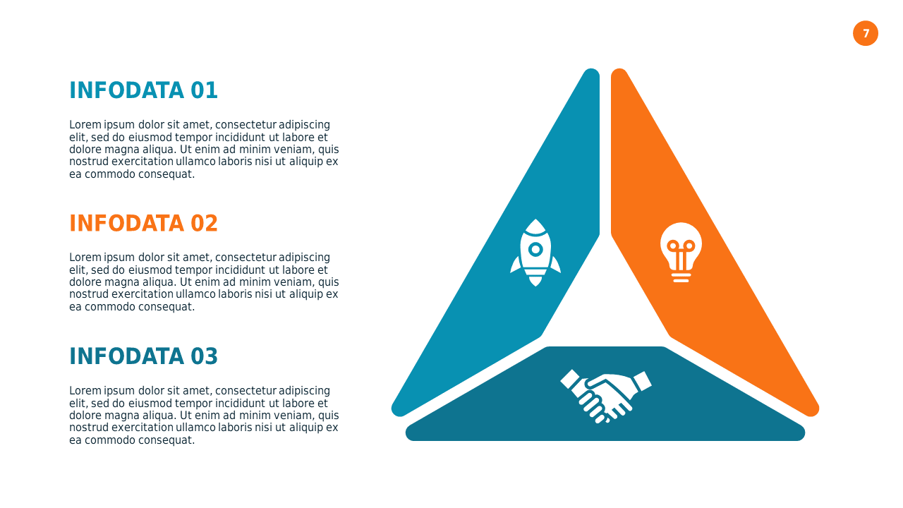 Triangular Data Infographic PowerPoint Template (...