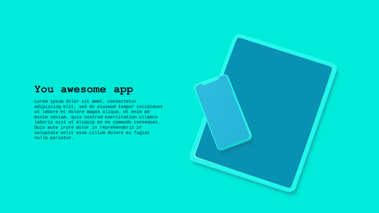 Device Mockup Presentation Slide PowerPoint Templ...