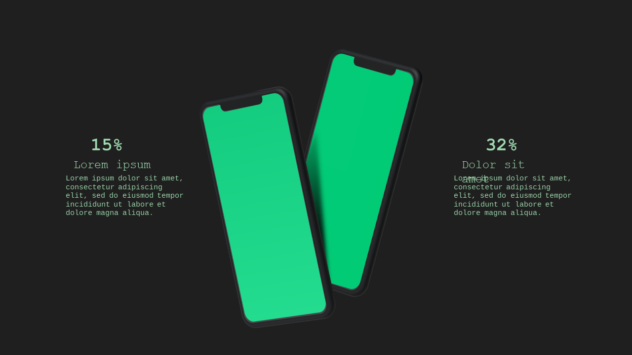 Modern App Showcase Layout – Corporate Green