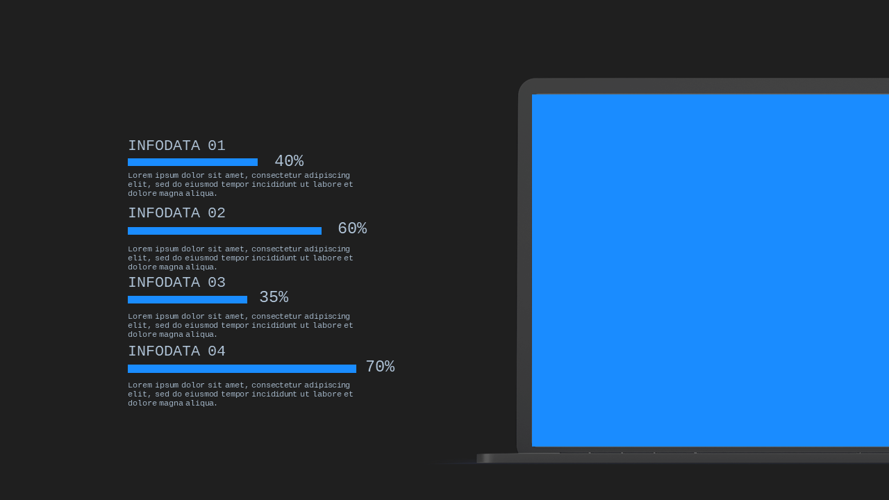 Modern App Showcase Layout – Ocean Blue