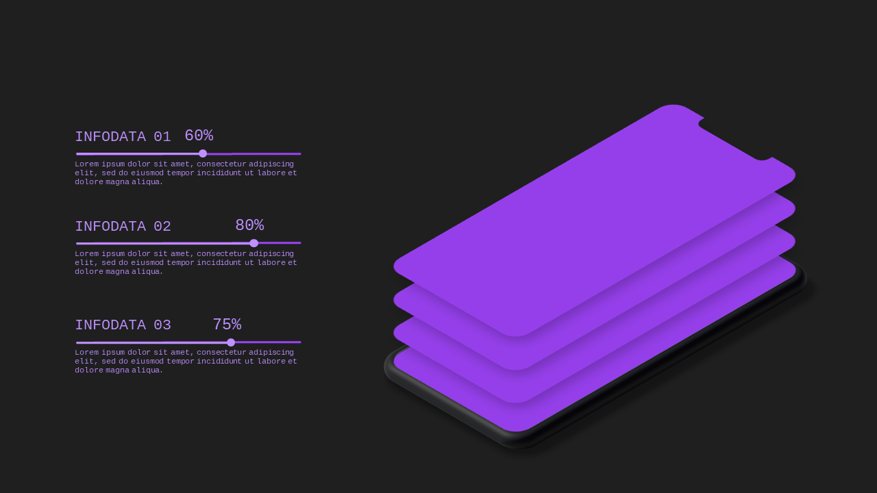 Modern Mobile App Showcase Design – Royal Purple