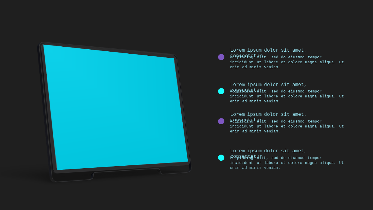 Modern Mobile App Showcase Design – Teal Modern