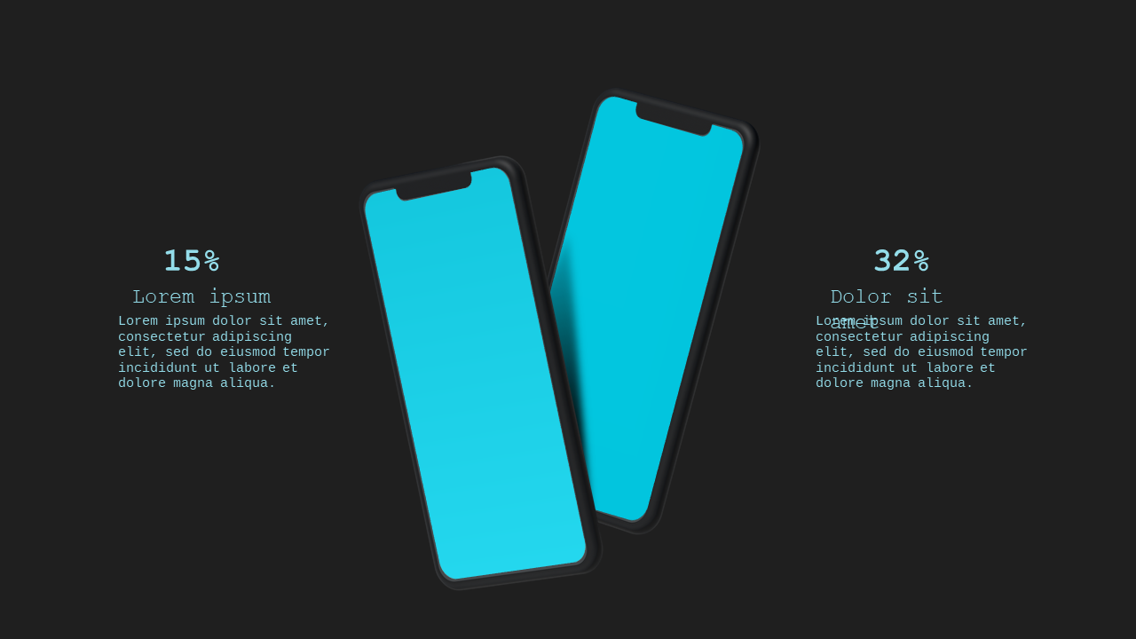 Modern App Showcase Layout – Teal Modern