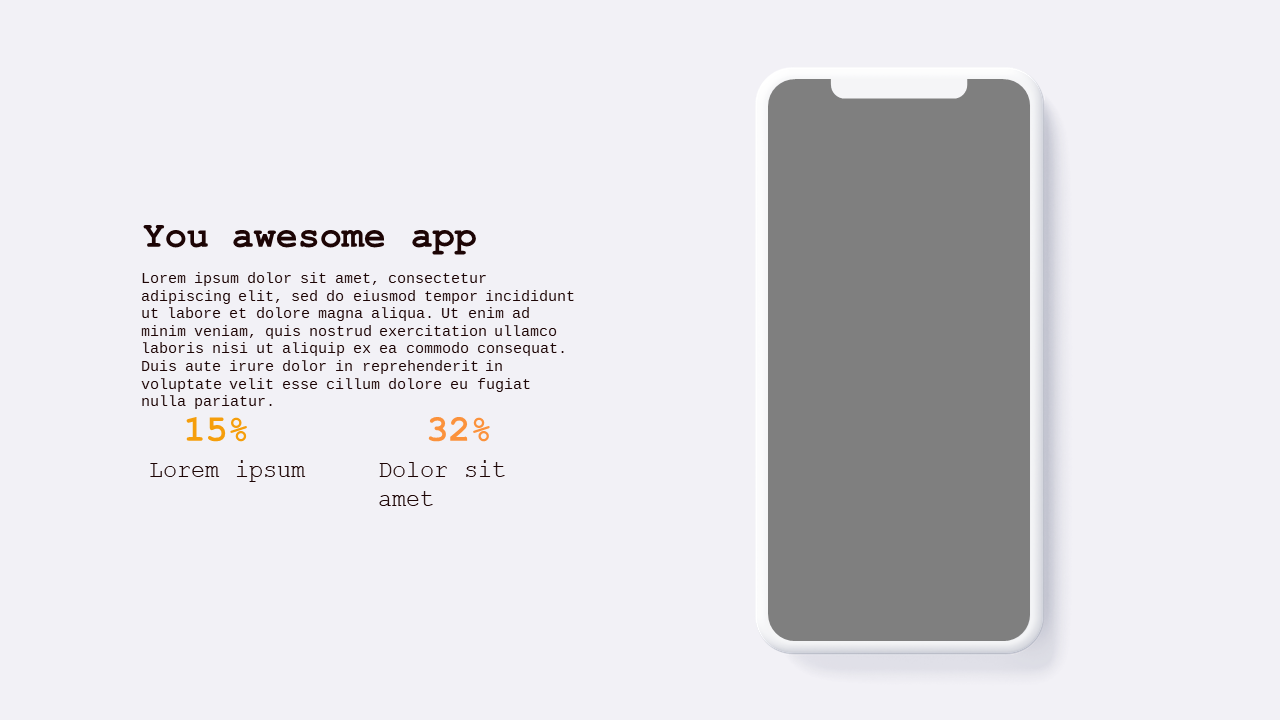 Mobile App Showcase Presentation – Light – Crimson Bold