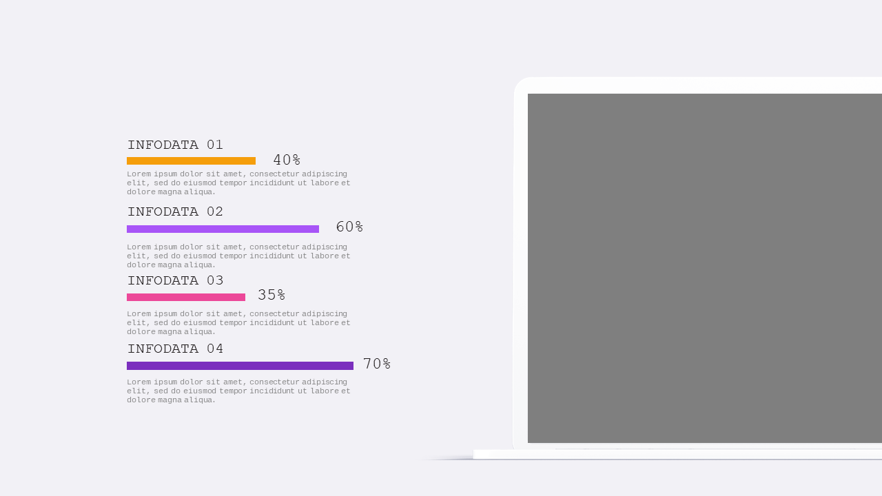 Device Presentation Slide PowerPoint Template Dark (Royal Purple)
