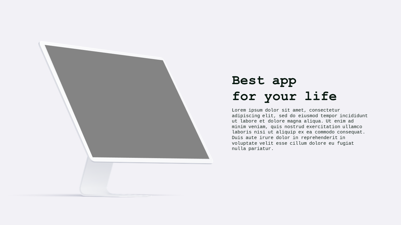 Device Presentation Slide PowerPoint Template (Co...