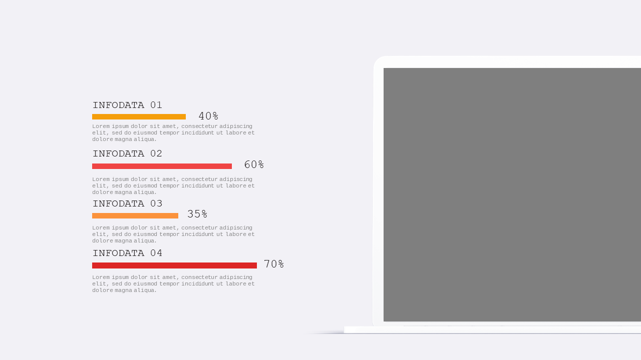 Device Presentation Slide PowerPoint Template (Crimson Bold)