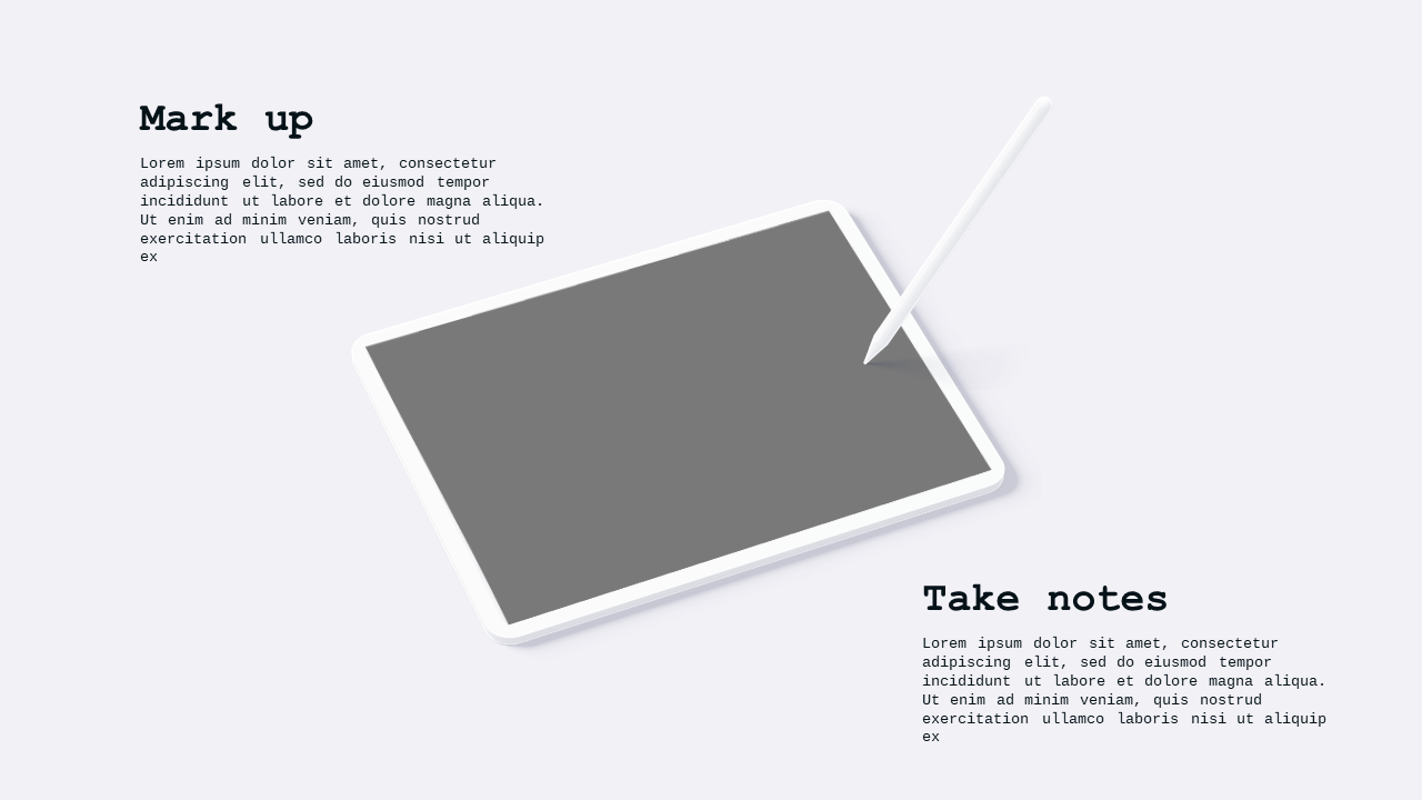 Device Overview PowerPoint Template Dark (Teal Mo...
