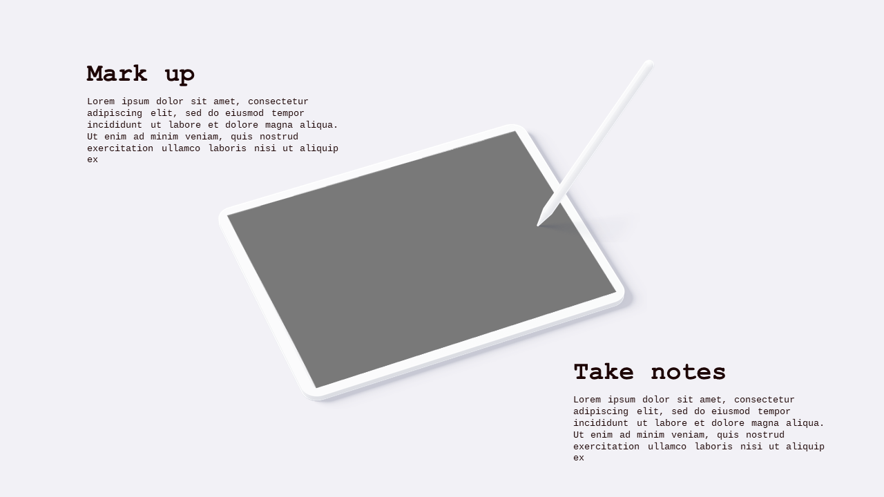 Device Overview PowerPoint Template (Crimson Bold)